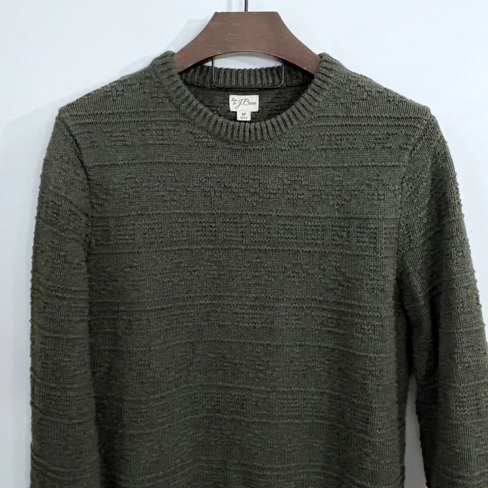 J. Crew Men’s Guernsey Stitch Cotton Sweater